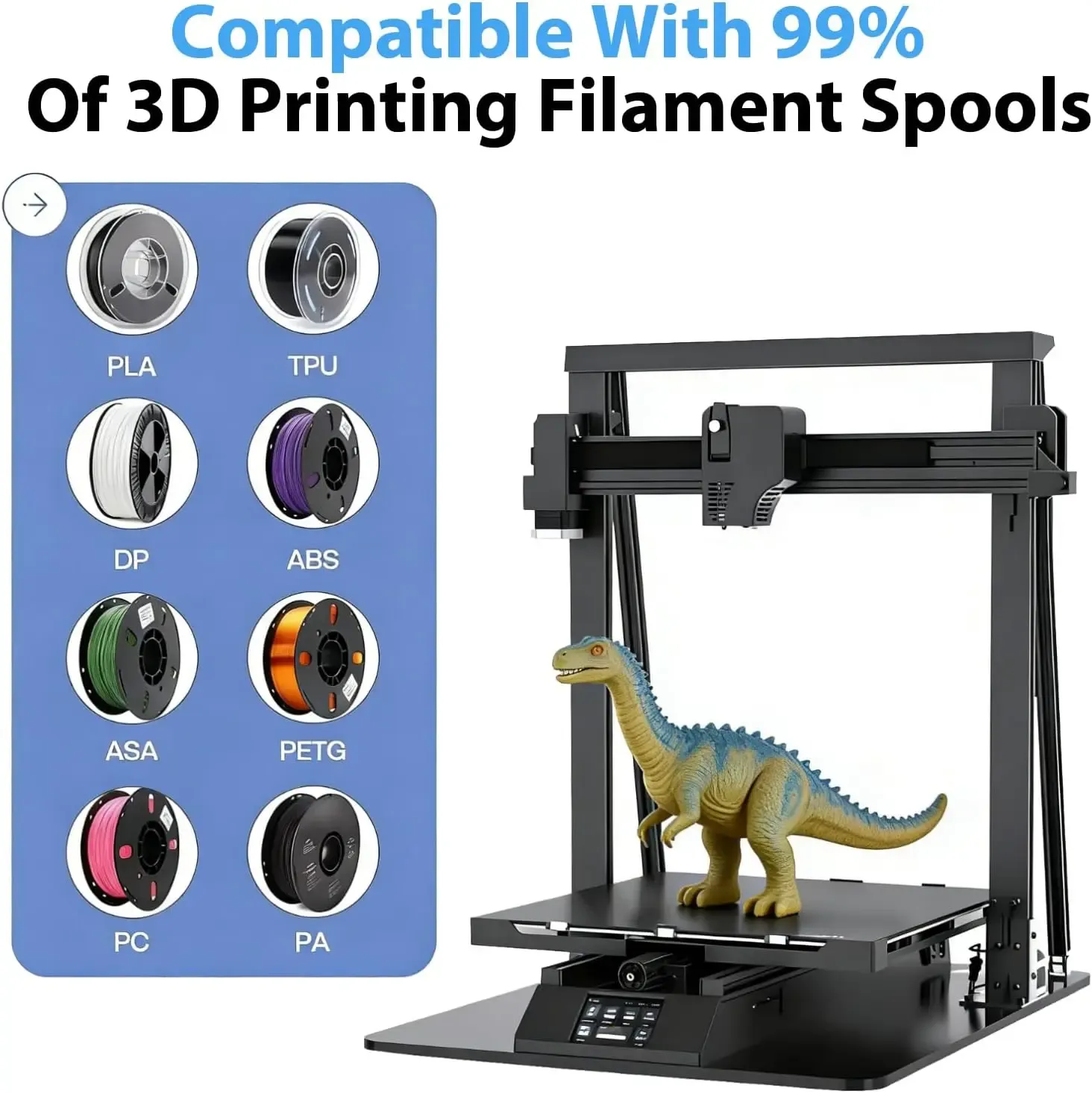 Sac de rangement sous vide pour filament noir (PLA, ABS, PETG) avec 10 déshydratants, pompe automatique et 5 pinces de scellage pour impression 3D 5