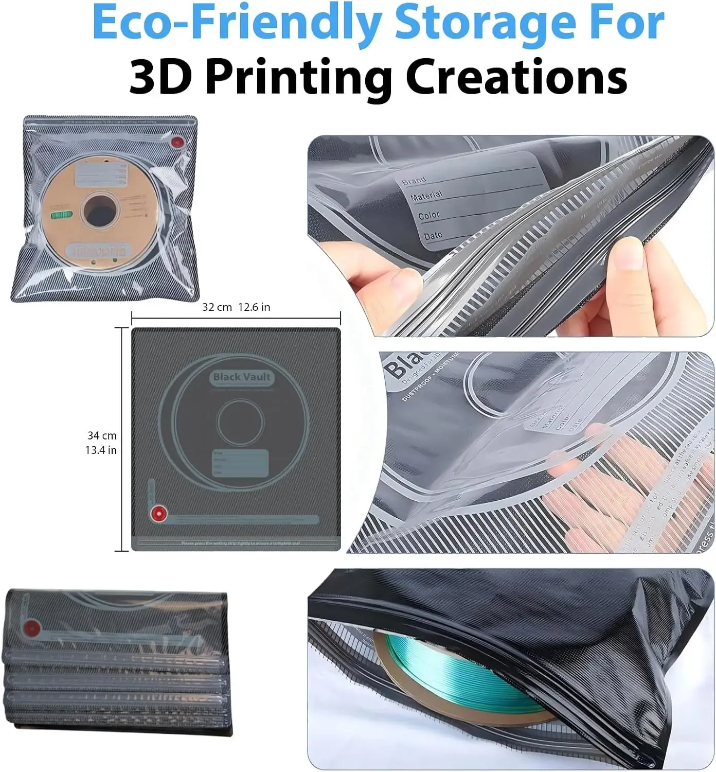 Sacs de rangement pour filament 3D