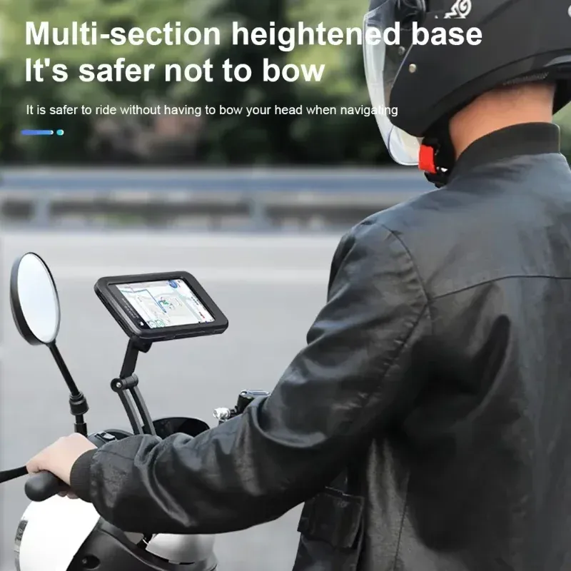 Support de téléphone pour moto et vélo étanche, universel, rotatif à 360° et réglable 3