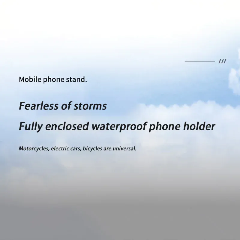 Support de téléphone étanche, détail de la structure