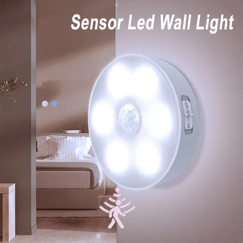 Lampe LED carrée avec détecteur de mouvement, rechargeable par USB, pour chambre, cuisine, escalier, couloir et placard 9