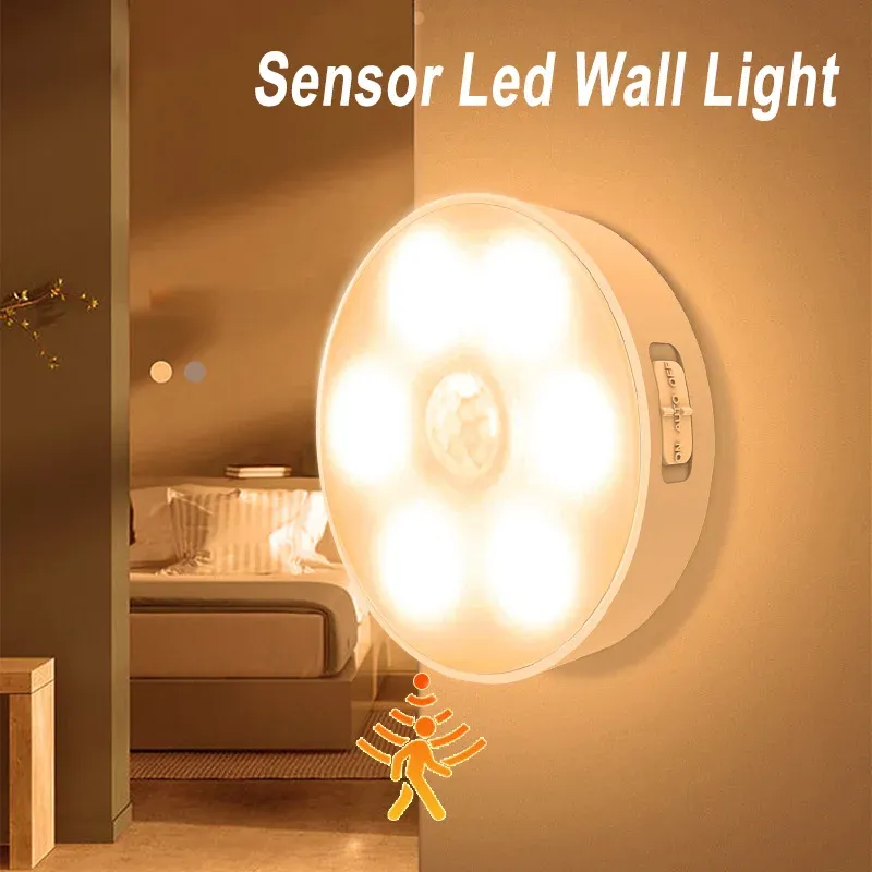 Lampe LED carrée avec détecteur de mouvement, rechargeable par USB, pour chambre, cuisine, escalier, couloir et placard 7