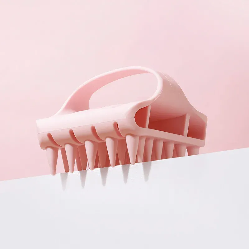 Peigne à shampoing en silicone pour massage du cuir chevelu 9