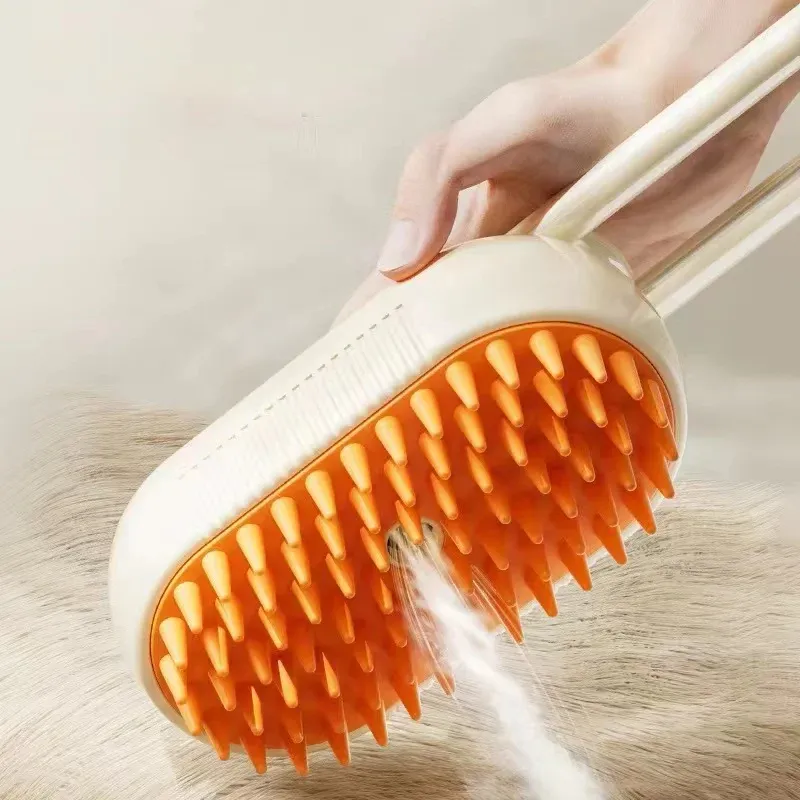 Brosse électrique 3 en 1 pour chiens et chats : toilettage, massage et pulvérisation 5