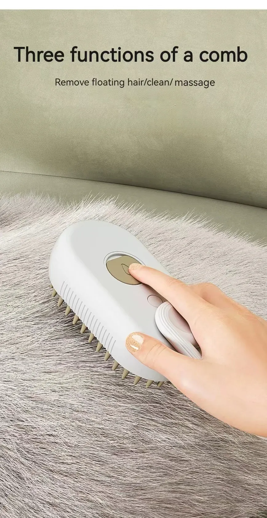 Détail de la brosse de nettoyage