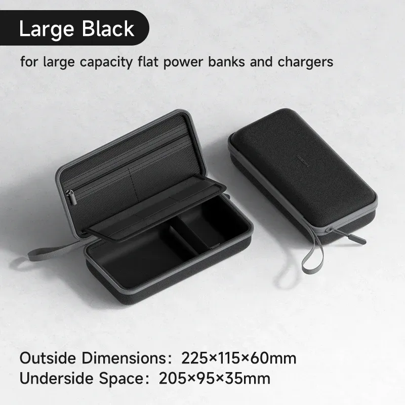 Pochette organisateur électronique de voyage pour câbles, chargeur, carte SD, souris et batterie externe, format portable 9