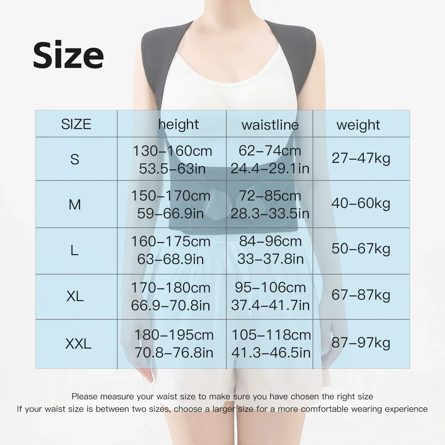 Correcteur de posture dorsal pour femmes et hommes, redresseur d'épaules réglable, soutien dorsal complet 6