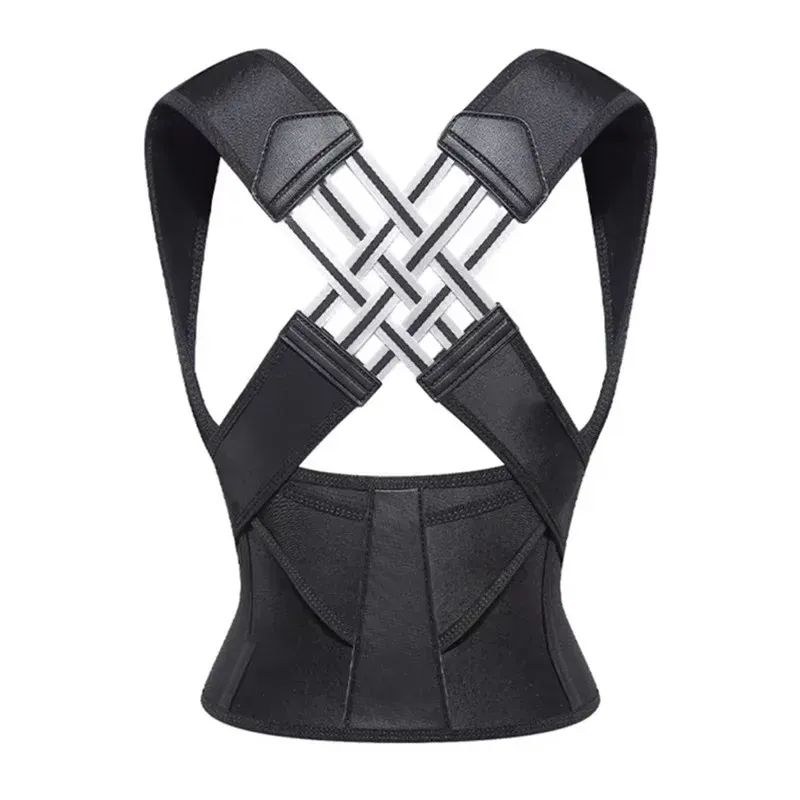 Correcteur de posture dorsal pour femmes et hommes, redresseur d'épaules réglable, soutien dorsal complet 7