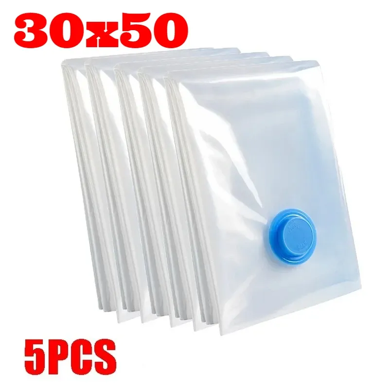 Sacs de rangement sous vide, lot de 5 avec pompe, sacs scellés pour couettes, vêtements, oreillers, literie et couvertures 7