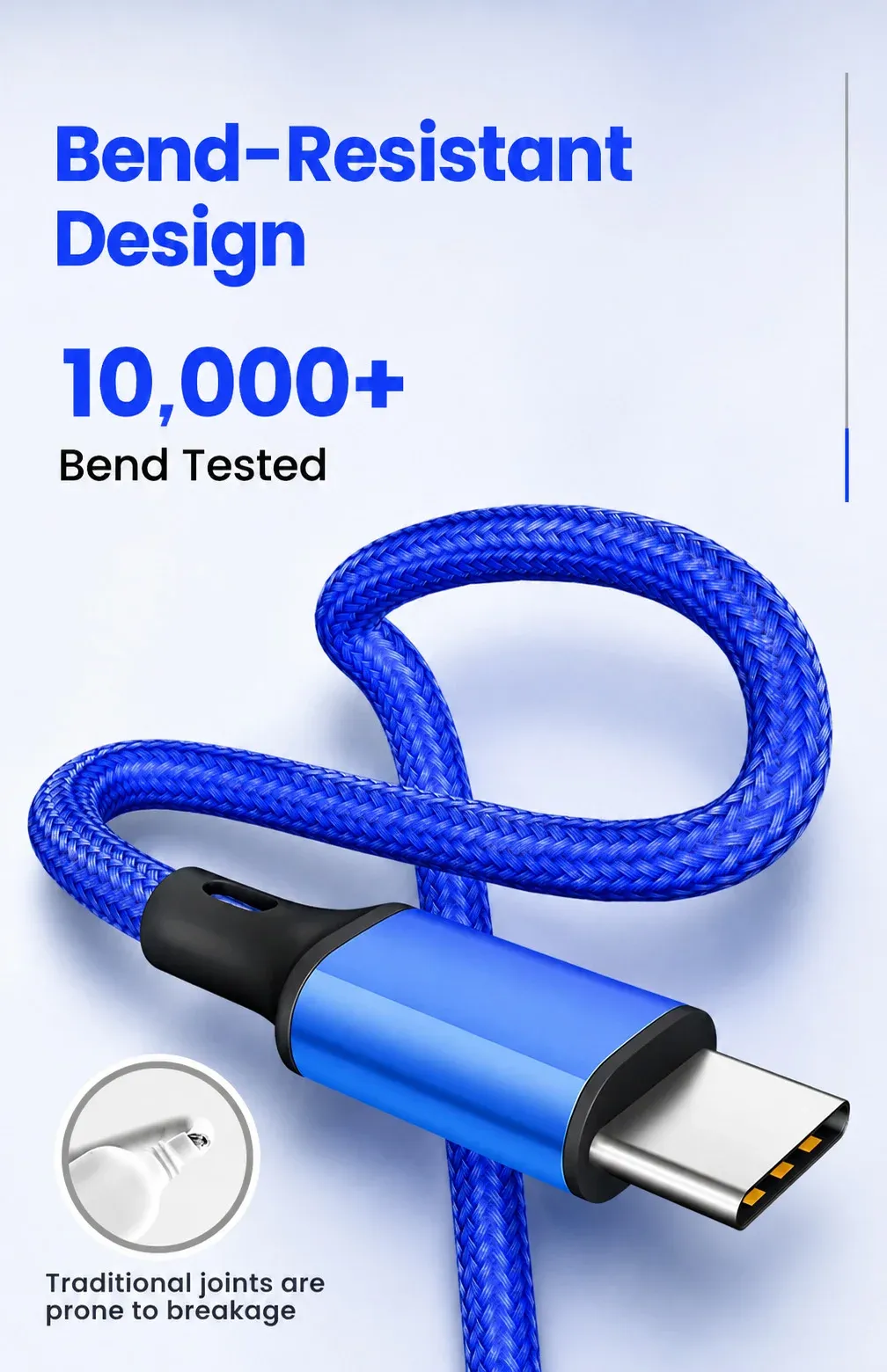 Câble USB-A vers Type-C pour batterie externe