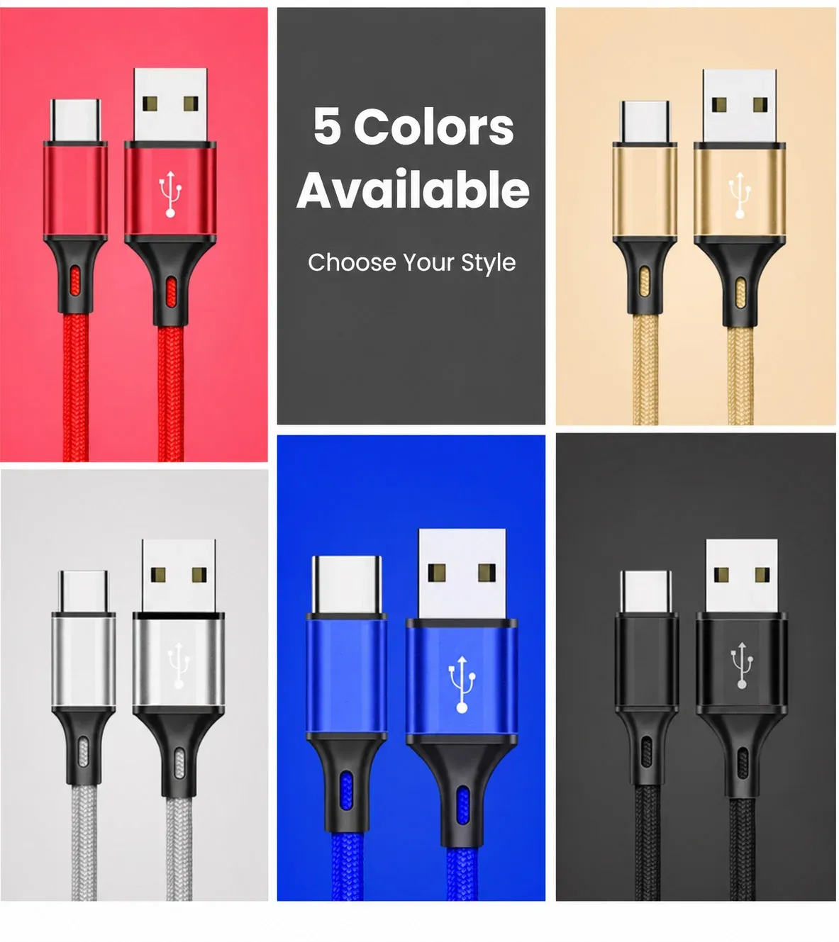 Câble USB-A vers Type-C, présentation générale