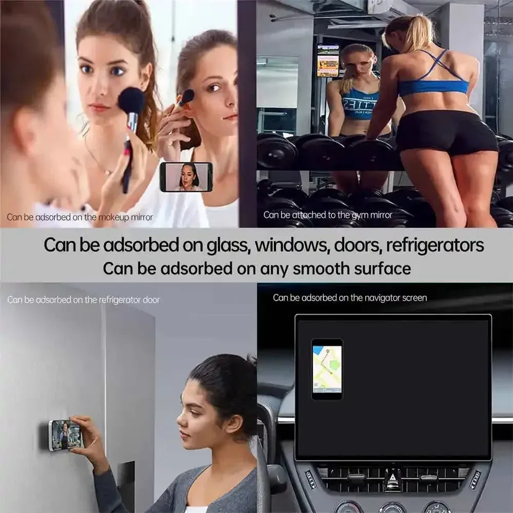 Support de téléphone multifonction à ventouse en silicone double face, fixation pour bureau et voiture, compatible iPhone 5