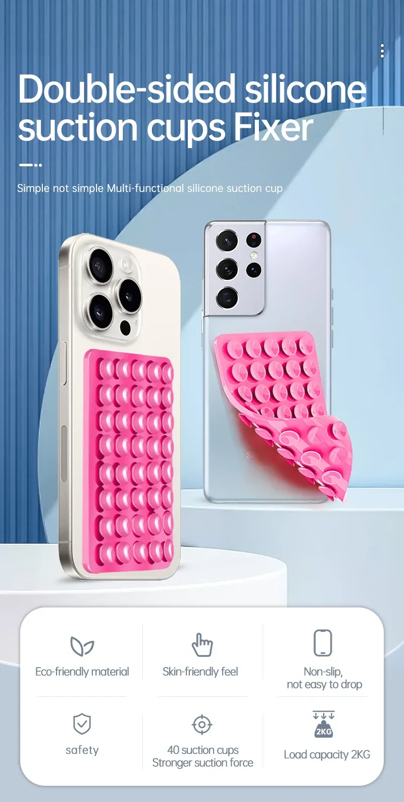 Support de téléphone multifonctionnel, vue d'ensemble
