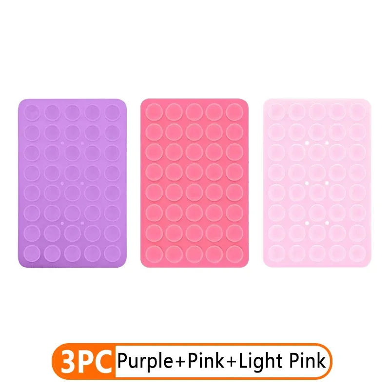 Support de téléphone multifonction à ventouse en silicone double face, fixation pour bureau et voiture, compatible iPhone 18
