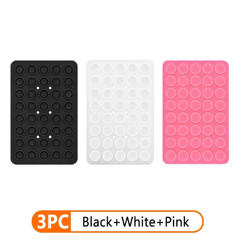 Support de téléphone multifonction à ventouse en silicone double face, fixation pour bureau et voiture, compatible iPhone 17