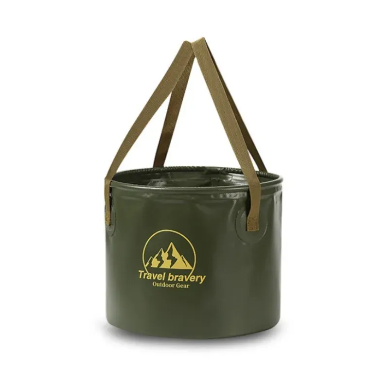 Seau pliant multifonctionnel 5 L / 10 L / 20 L – Bassin pliable portable pour le voyage, le camping, la randonnée et la pêche 11