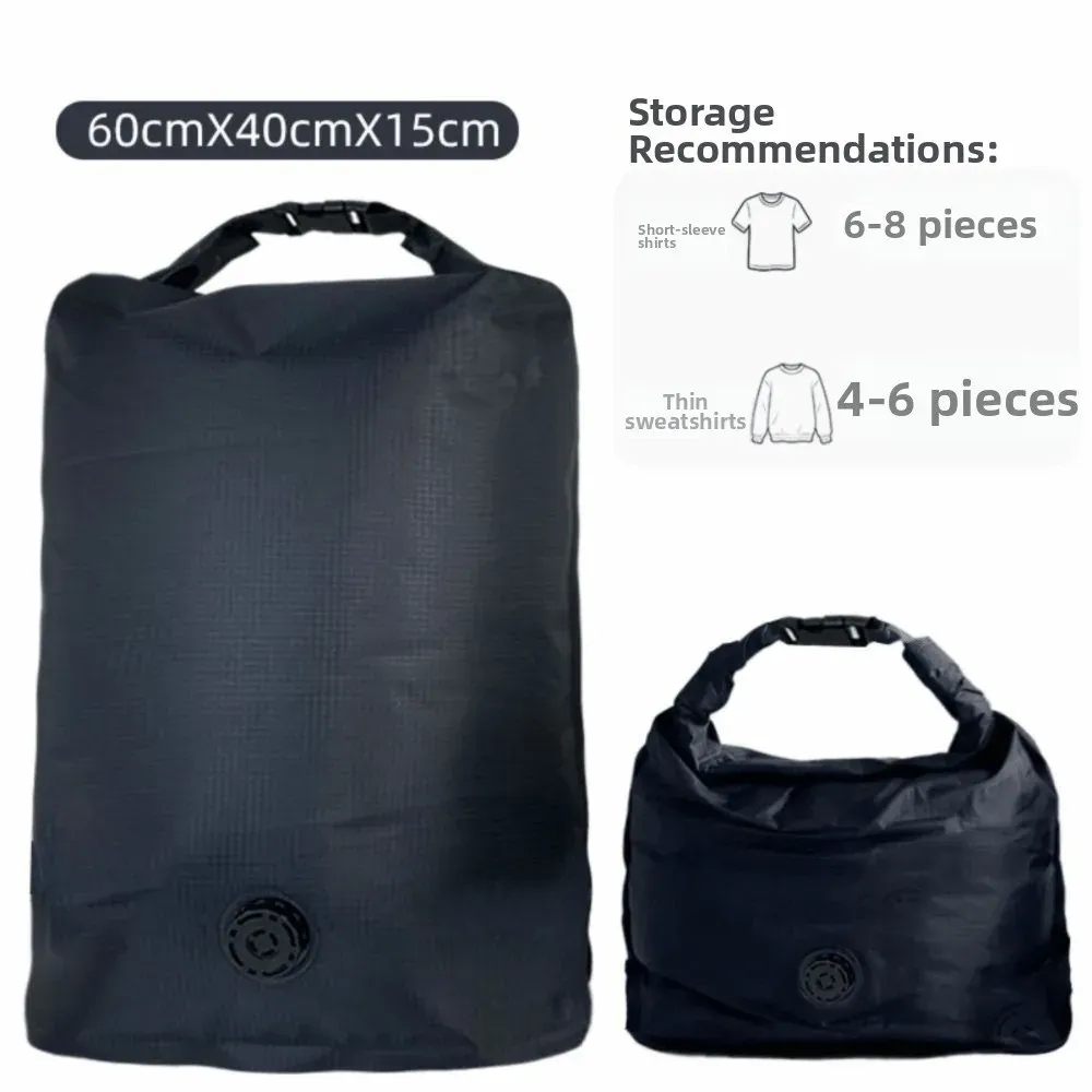 Sac de rangement sous vide, vue de détail