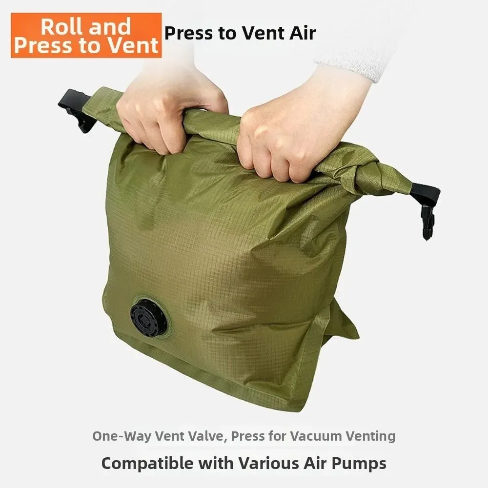 Sac de rangement sous vide réutilisable en situation
