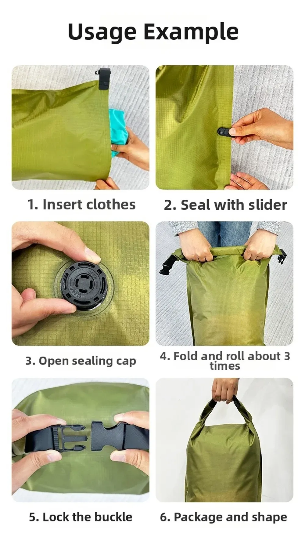 Rangement de vêtements dans un sac sous vide