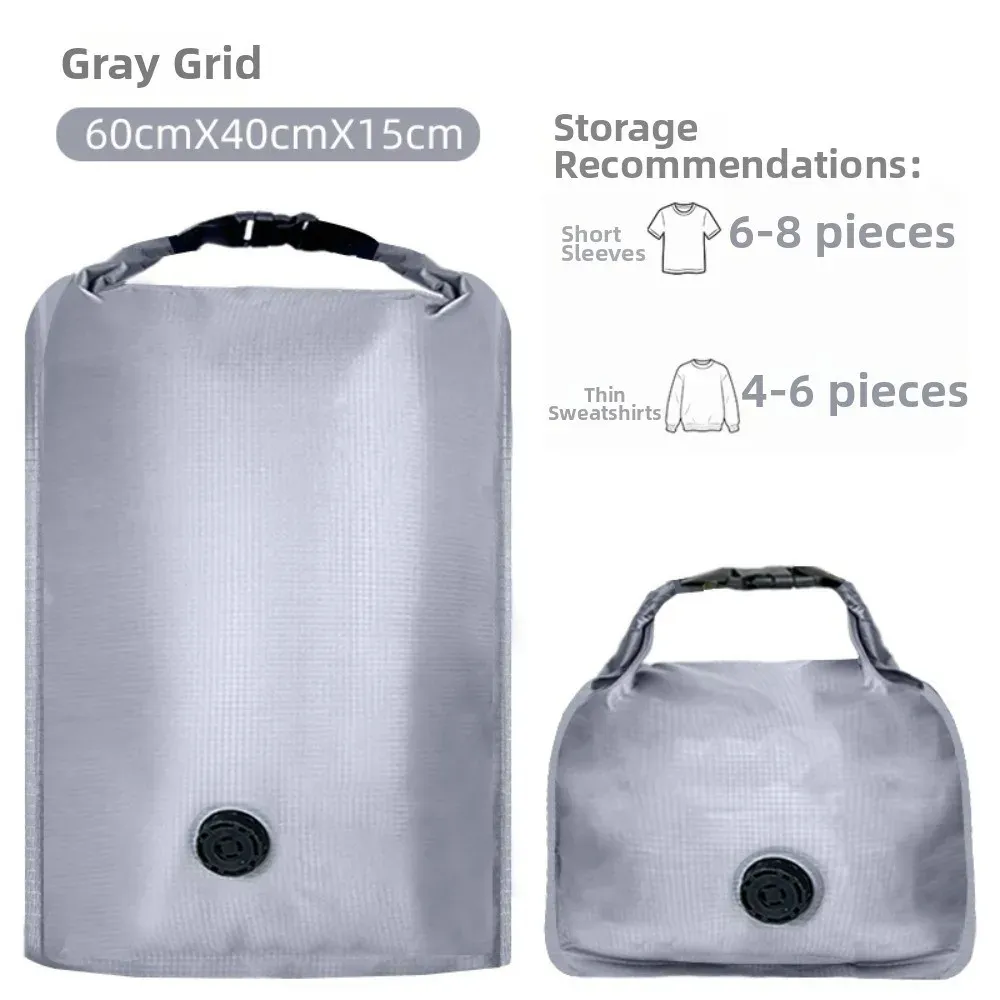 Sacs de rangement sous vide réutilisables, compacts et anti-poussière, idéaux pour les voyages 8