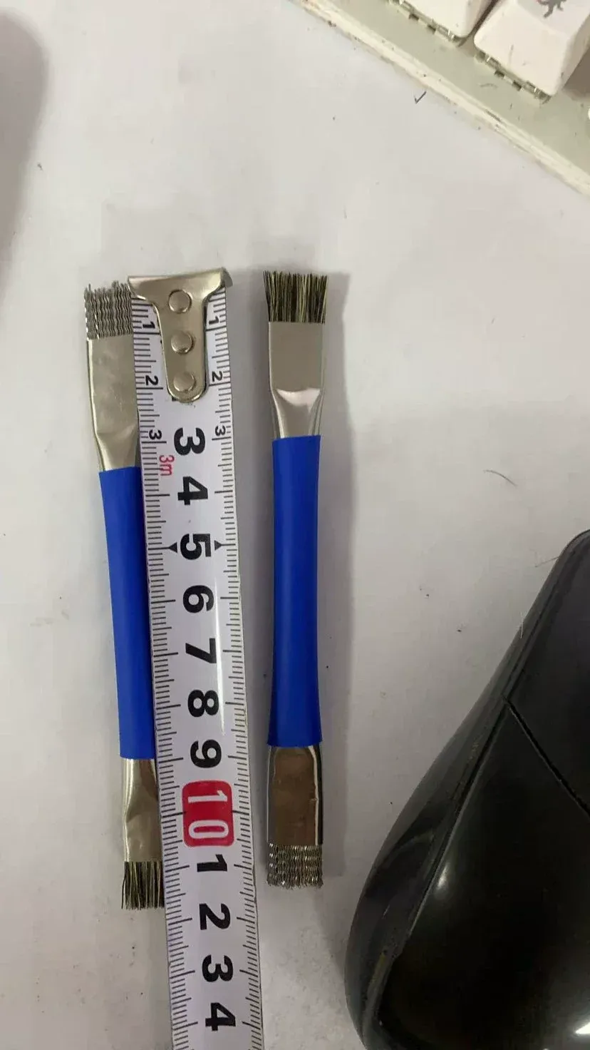 Brosse antistatique à double extrémité pour le nettoyage de circuits imprimés, réparation de cartes mères de téléphones et d'ordinateurs 4