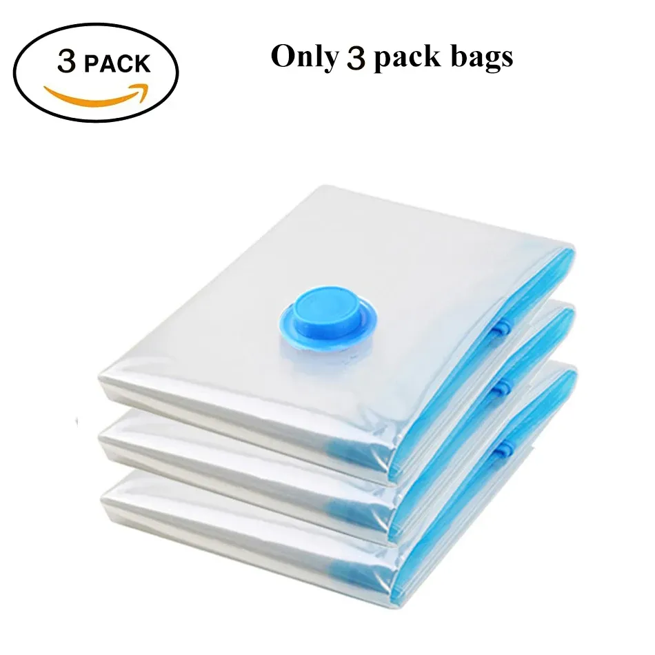 Sacs de rangement sous vide pour vêtements et literie, sacs compressibles gain de place, sac de rangement pliable, lot de 5, 12 ou 48 pièces 13