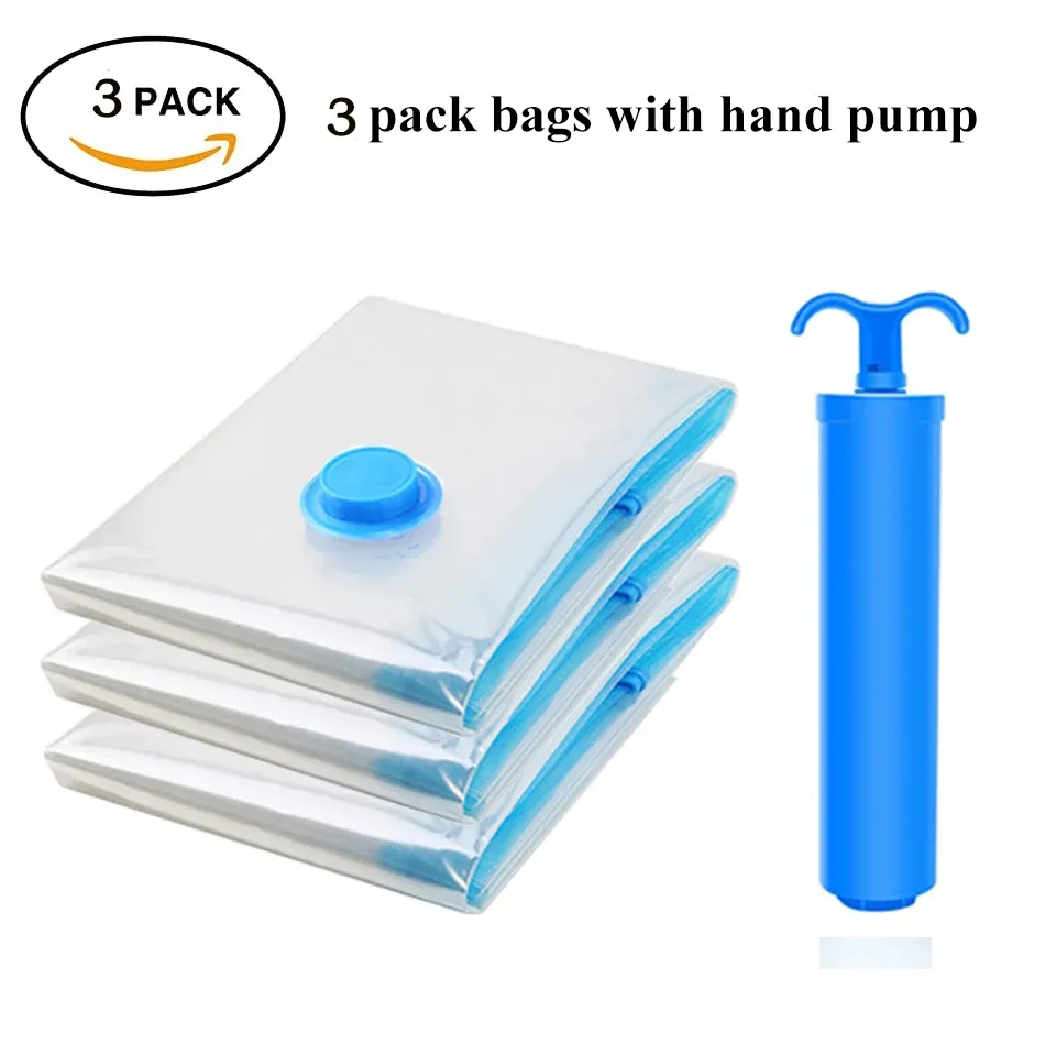 Sacs de rangement sous vide pour vêtements et literie, sacs compressibles gain de place, sac de rangement pliable, lot de 5, 12 ou 48 pièces 14