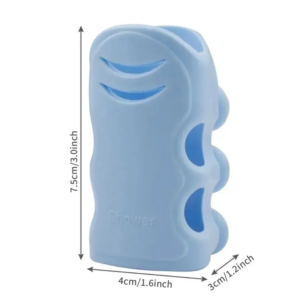 Support de pommeau de douche fixé sur une paroi de douche