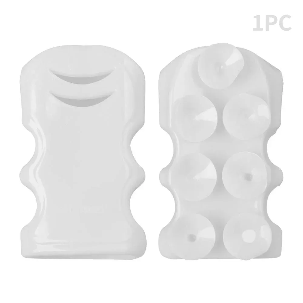 Support de pommeau de douche mobile en silicone avec ventouse, réglable, réutilisable et sans perçage, 1 pièce 7