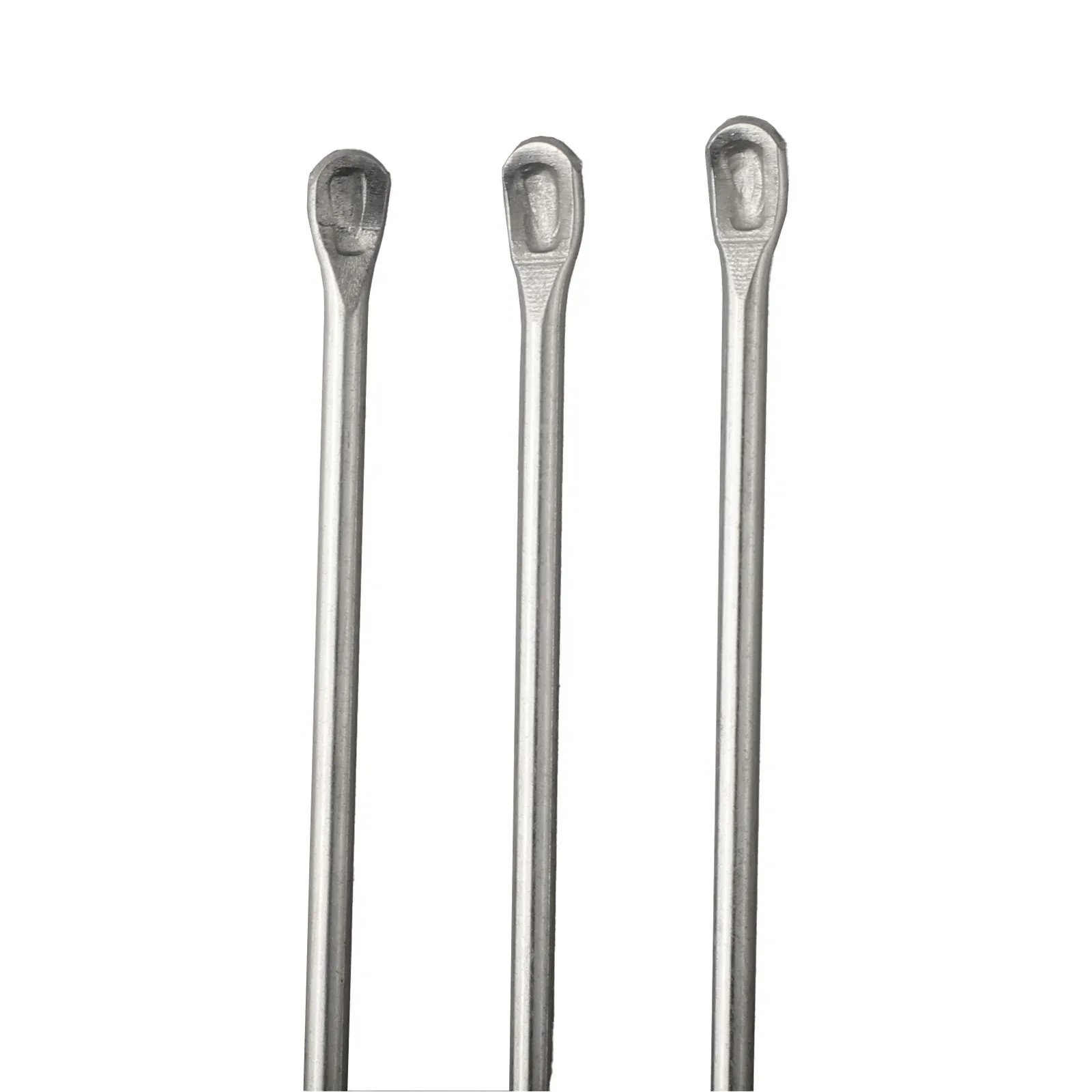 Spatule de laboratoire en acier inoxydable, lot de 3, cuillère de prélèvement pour la pesée de poudre, spatule de mélange 3