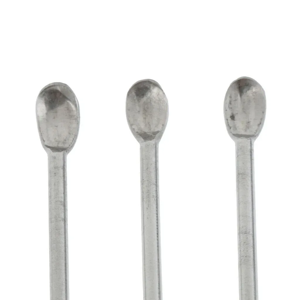 Spatule de laboratoire en acier inoxydable, lot de 3, cuillère de prélèvement pour la pesée de poudre, spatule de mélange 5