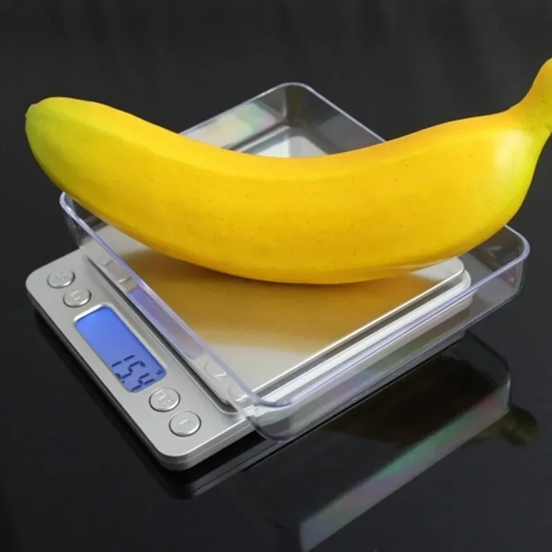 Balance numérique 3 kg, précision 0,1 g, format de poche, avec 2 plateaux, argent, étui inclus 4