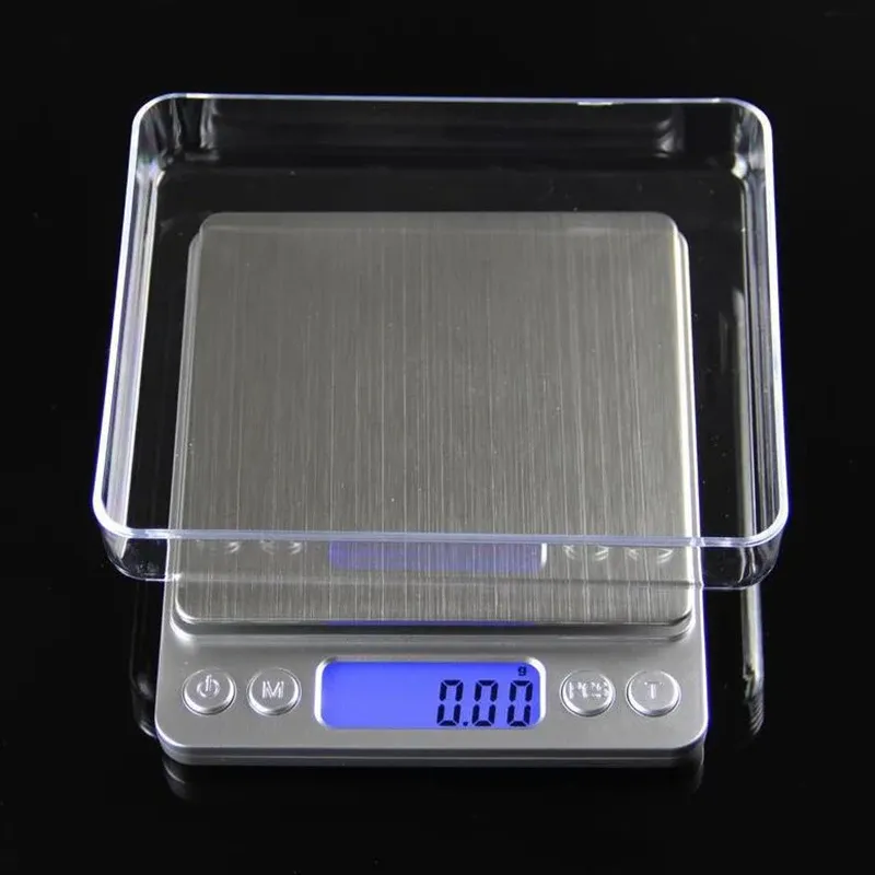 Balance numérique 3 kg, précision 0,1 g, format de poche, avec 2 plateaux, argent, étui inclus 6