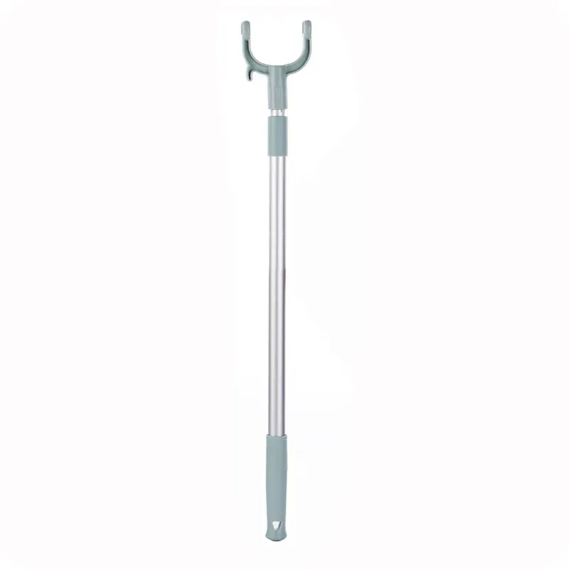 Étendoir de balcon rétractable et compact avec barre de séchage et crochets 4