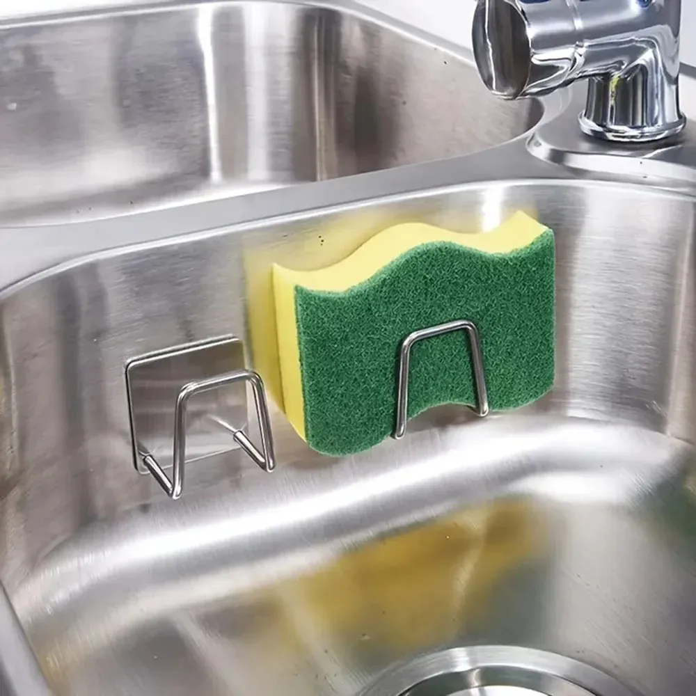 Détail du support d'éponge en acier inoxydable