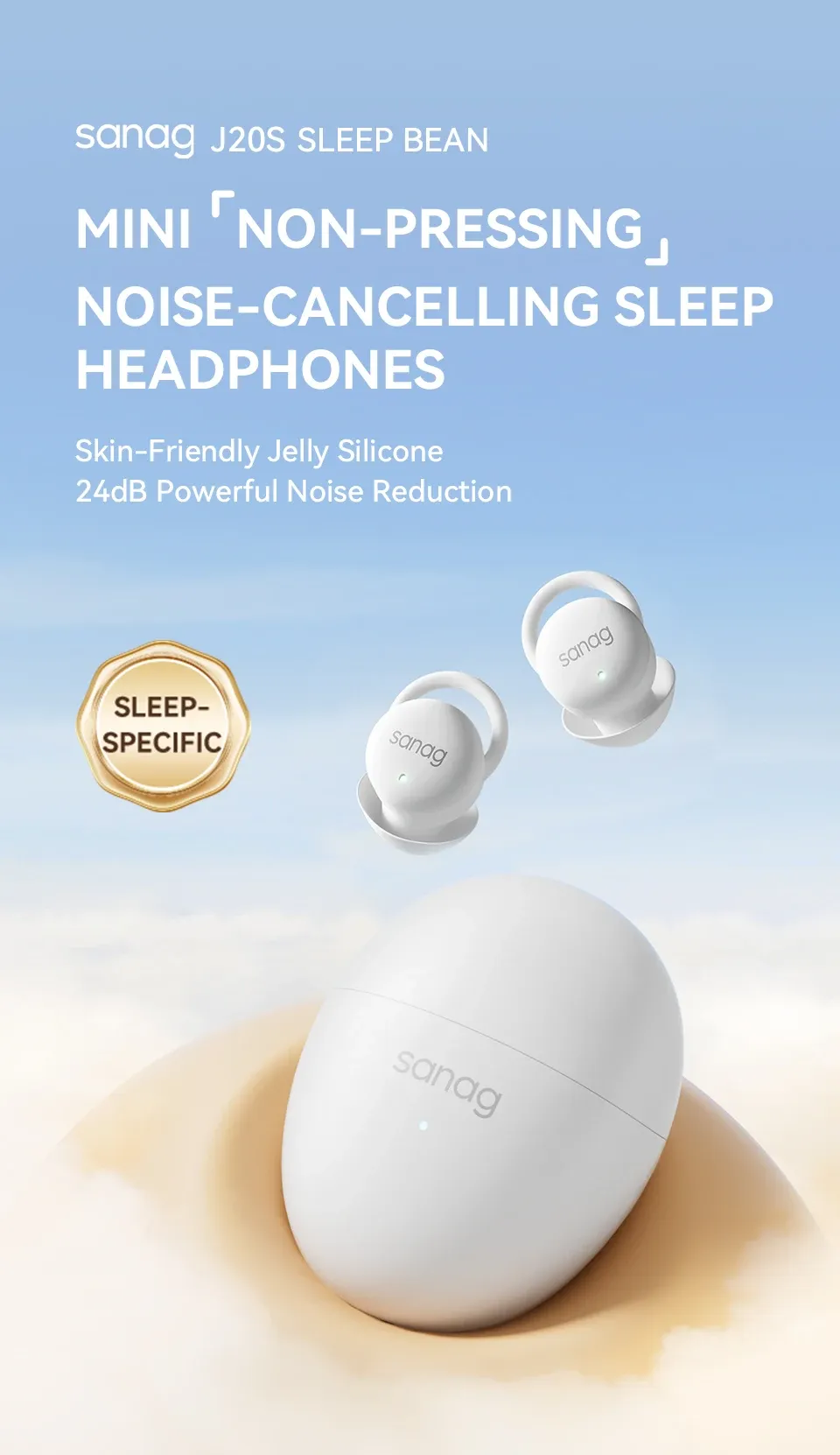 Design discret en silicone pour le sommeil