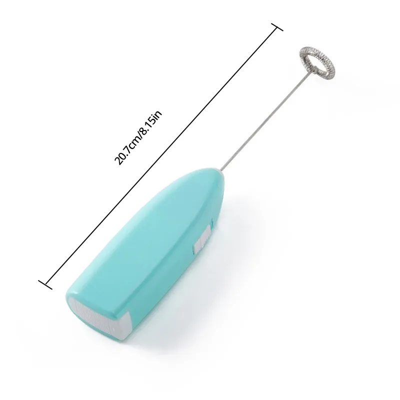 Mini Batteur Électrique Mousseur à Lait en Acier Inoxydable pour Café, Lait et Thé 6