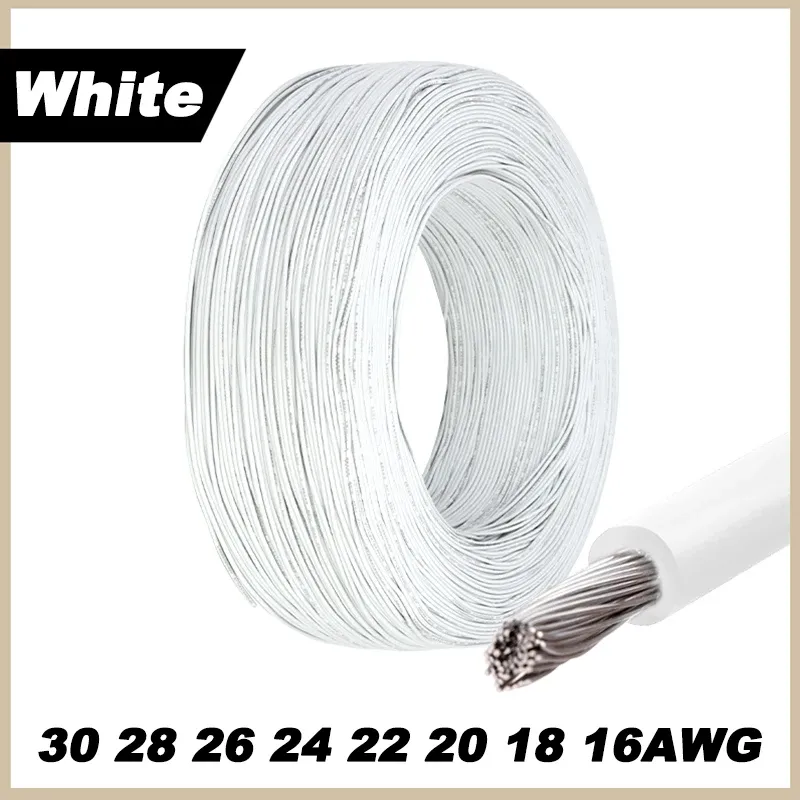 Fil électrique torsadé 1007, 12 couleurs, 5 m / 10 m, calibres 16 à 30 AWG, câble en cuivre étamé isolé PVC pour ligne LED 7