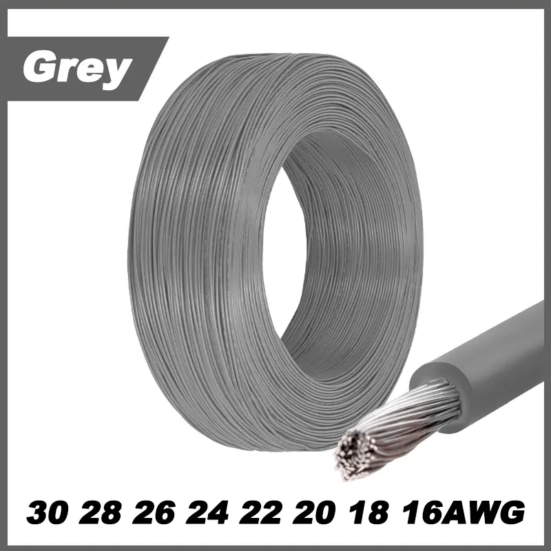 Fil électrique torsadé 1007, 12 couleurs, 5 m / 10 m, calibres 16 à 30 AWG, câble en cuivre étamé isolé PVC pour ligne LED 16