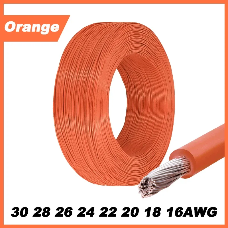 Fil électrique torsadé 1007, 12 couleurs, 5 m / 10 m, calibres 16 à 30 AWG, câble en cuivre étamé isolé PVC pour ligne LED 15