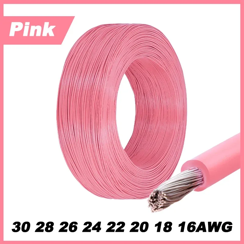 Fil électrique torsadé 1007, 12 couleurs, 5 m / 10 m, calibres 16 à 30 AWG, câble en cuivre étamé isolé PVC pour ligne LED 14