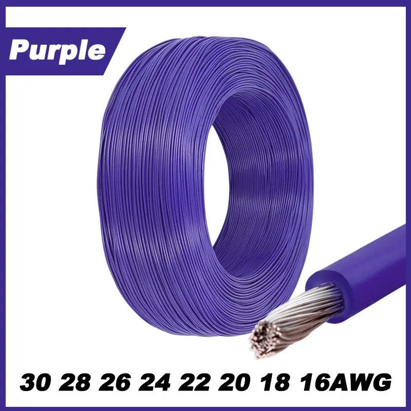 Fil électrique torsadé 1007, 12 couleurs, 5 m / 10 m, calibres 16 à 30 AWG, câble en cuivre étamé isolé PVC pour ligne LED 13