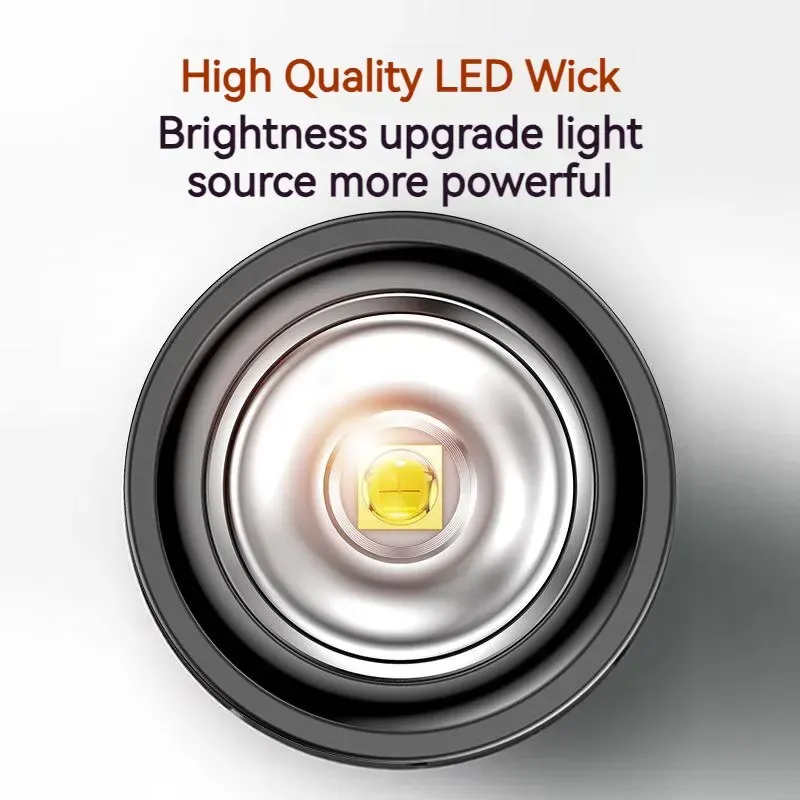 Lampe de poche LED rechargeable Philips 2025 - Format portable EDC pour autodéfense, camping et randonnée 4