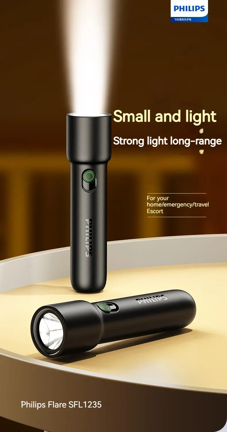 Lampe de poche Philips LED rechargeable