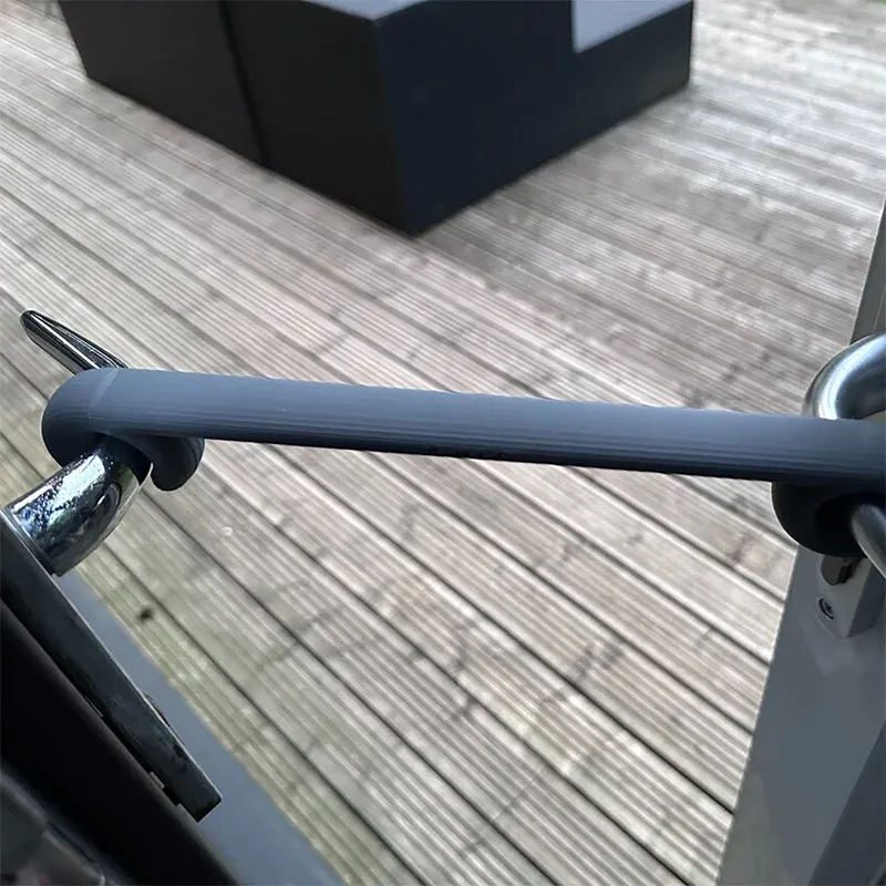 Stabilisateur de porte-fenêtre, crochet d'aération pour porte de balcon, butée anti-rayures, support de porte coulissante double, aération de porte de balcon 6