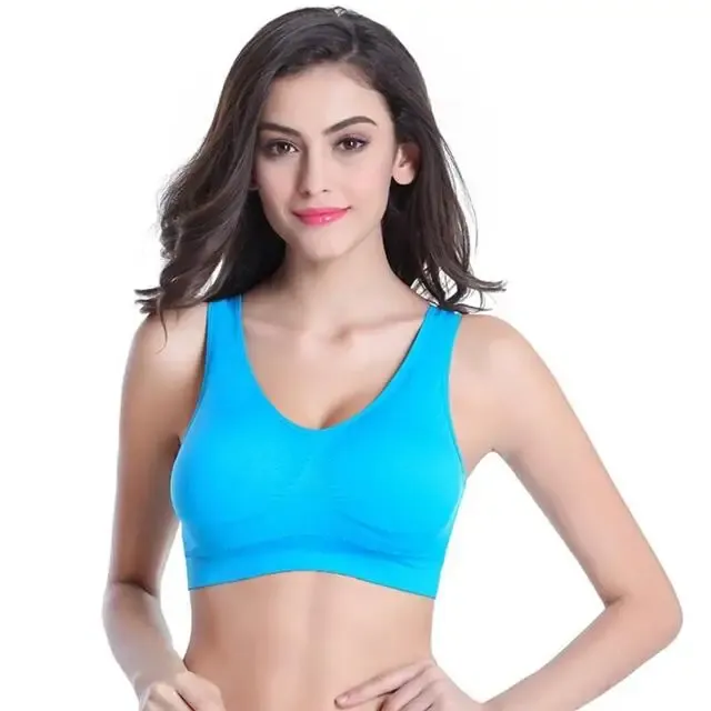Soutien-gorge sans armatures grande taille, du S au 7XL, léger et confortable, brassière de sport réglable et sans coutures 12