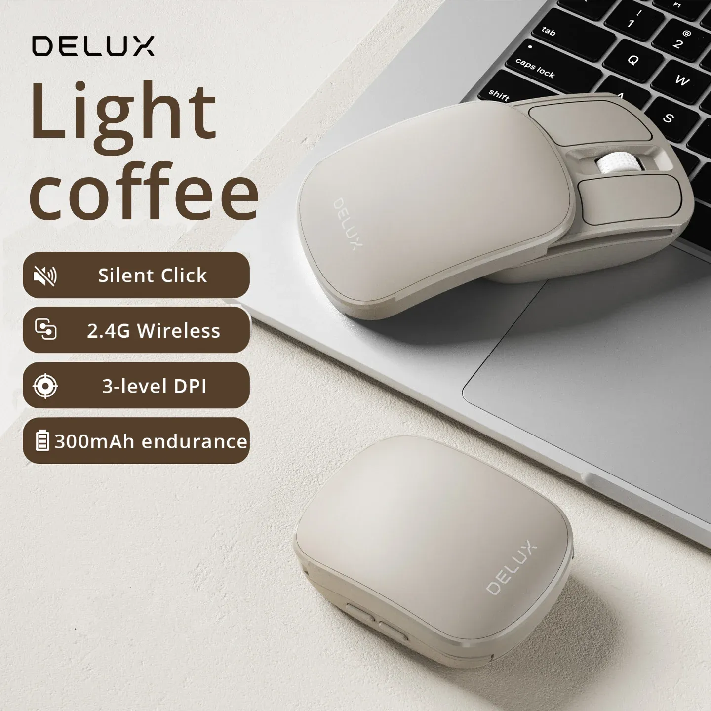 Souris pliable de poche sans fil 2.4G et Bluetooth 5.2, silencieuse, ultra-légère (55 g), pour MacBook, tablette et ordinateur portable 9