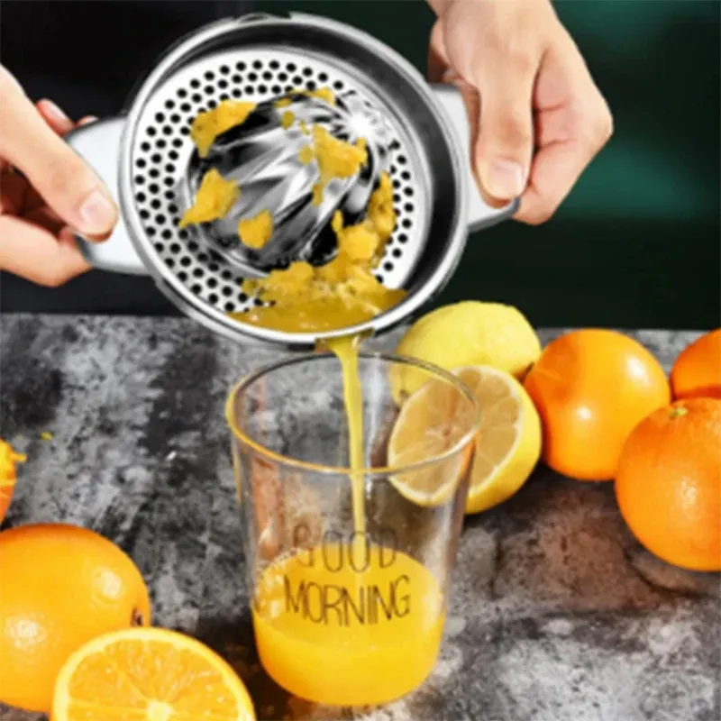 Presse-agrumes manuel portable en acier inoxydable 304, presse-citron et orange à la main 3