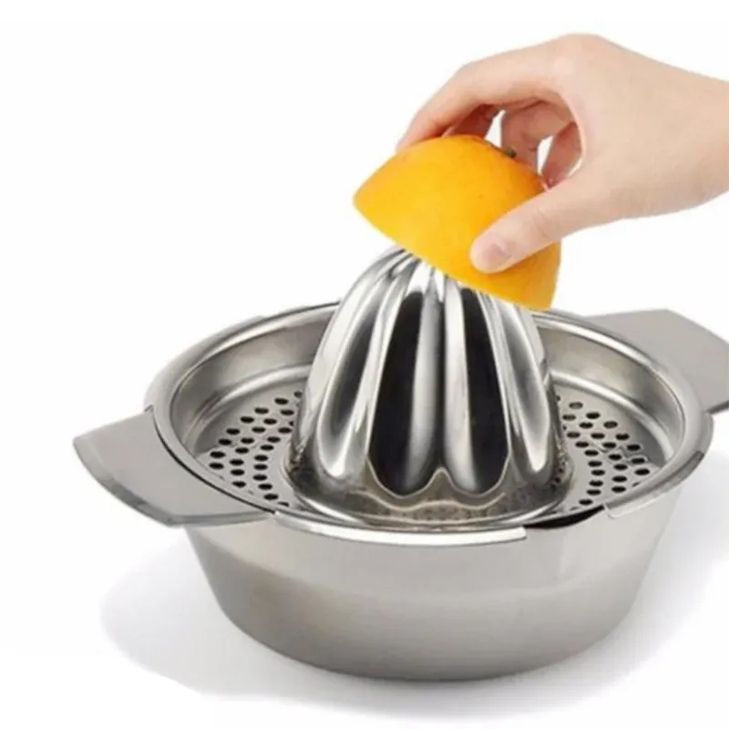 Presse-fruits manuel portable en acier inoxydable