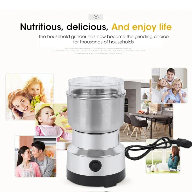 Mini broyeur électrique 300 ml pour bébé, café, épices et poivre, 2 ou 4 lames, usage domestique 2